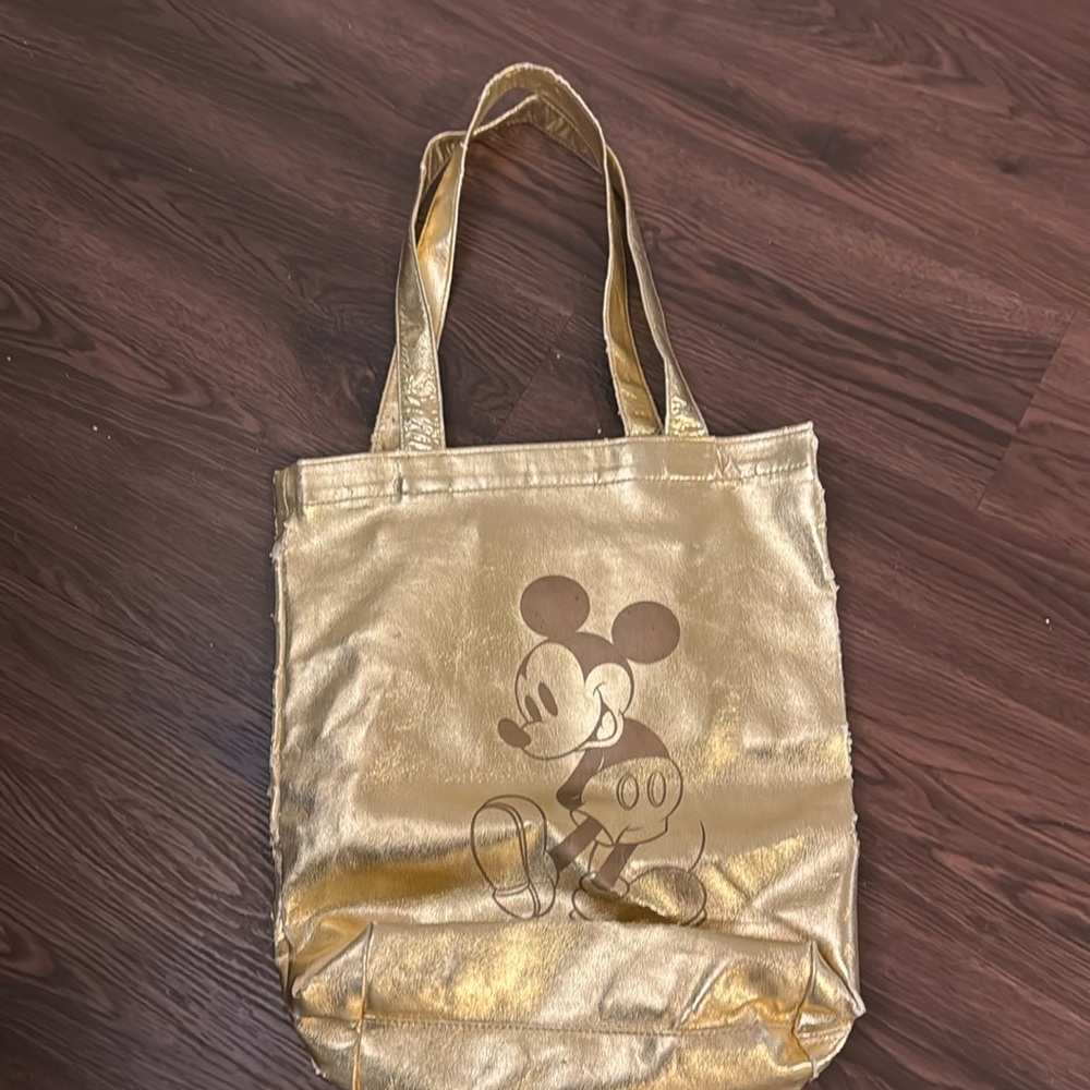 Disney gold tote bag 50th Anniversary Edition